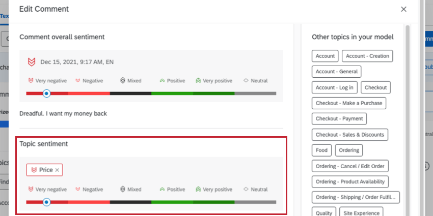 topic sentiment scores