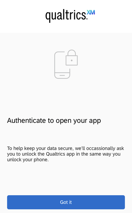 the reauthentication screen