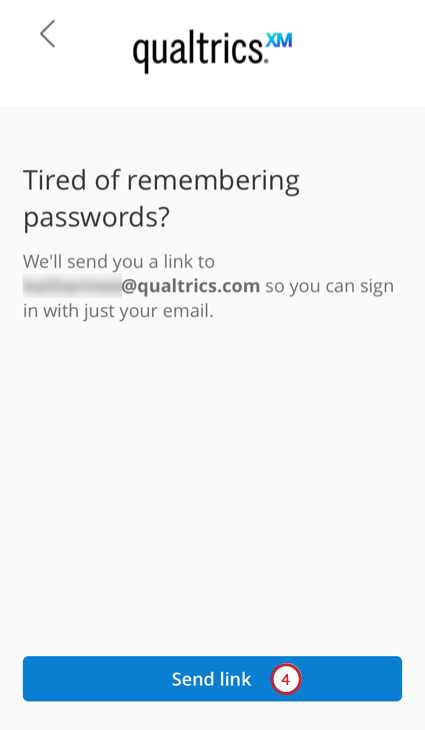 the send link button