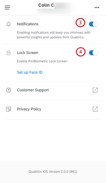 choosing the settings to configure