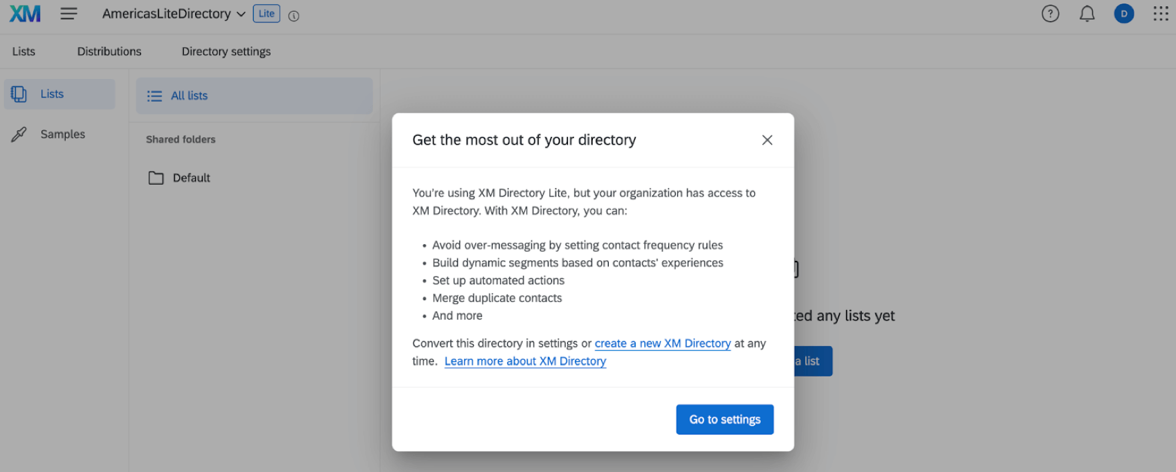 per la conversione di una directory