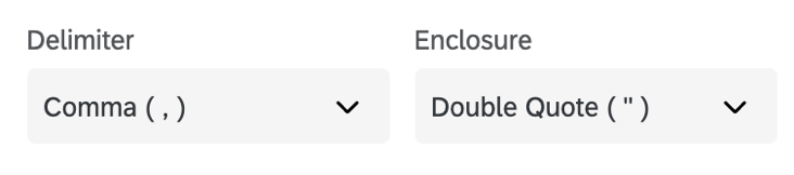 Campos de delimitadores e anexos