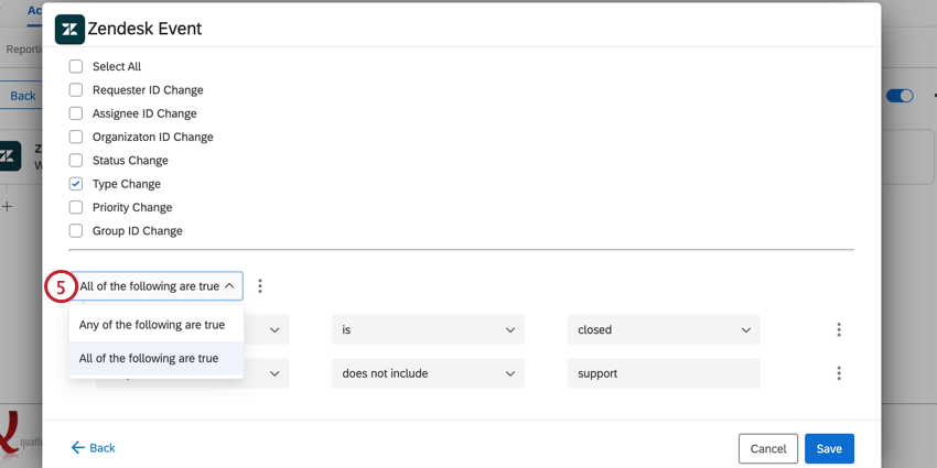 choosing all or any for multiple conditions