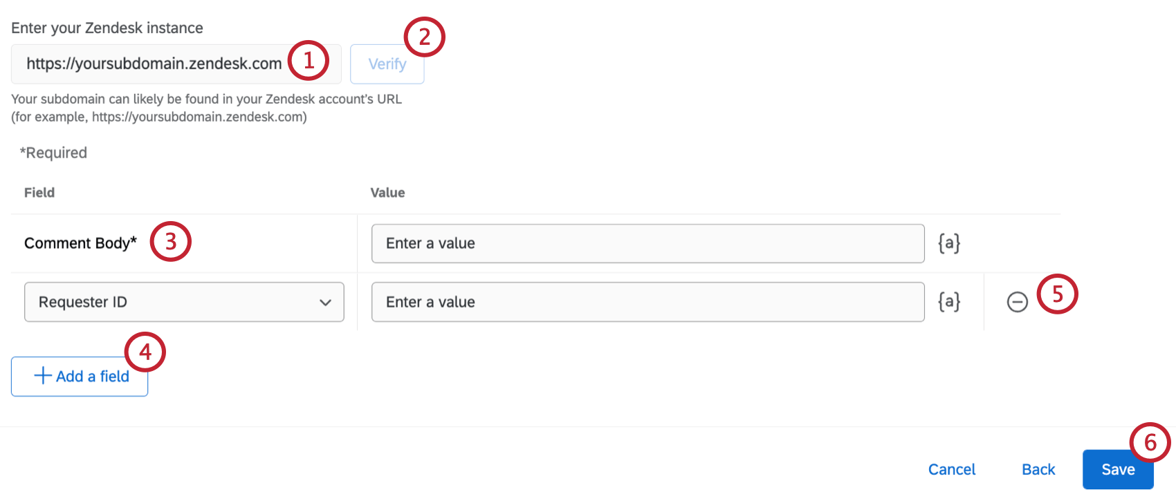 mapping values for the create ticket task