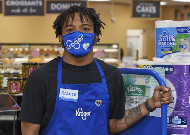 Kroger employee posing for a photo