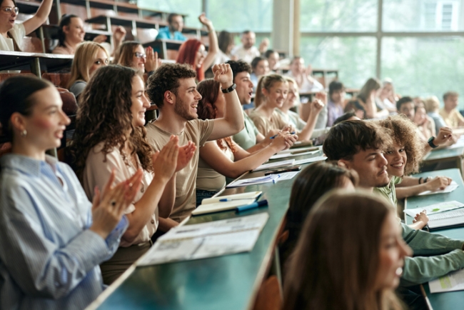 Students in lecture hall