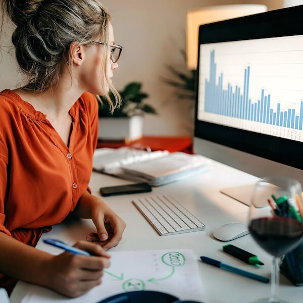 Woman Working On Conjoint Analysis