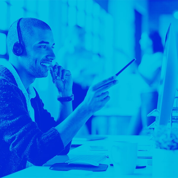 Blog image showing employee at work