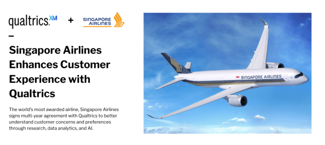 Singapore Airlines Enhances Customer Experience Analytics with Qualtrics