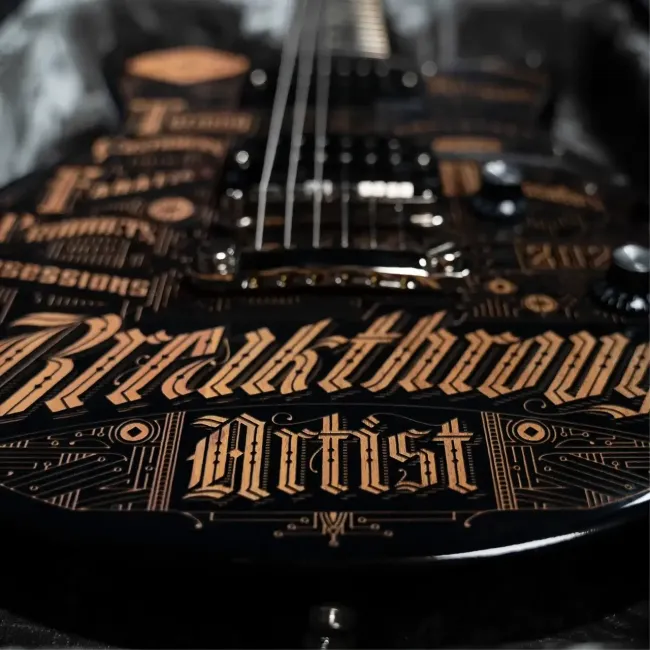 Breakthrough Artist Award guitar.