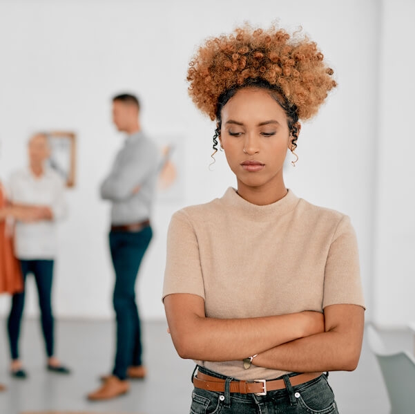 Employee upset with peers