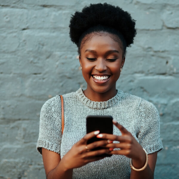 Woman on a video with qualitative research