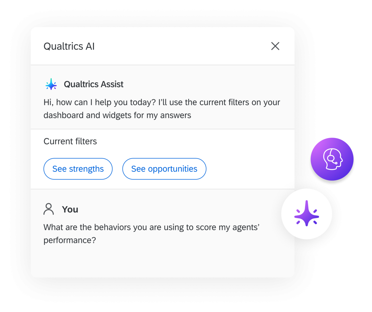 Coaching des agents optimisé par l'IA de Qualtrics