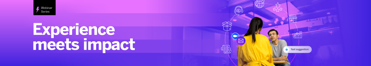 Experience meets impact banner