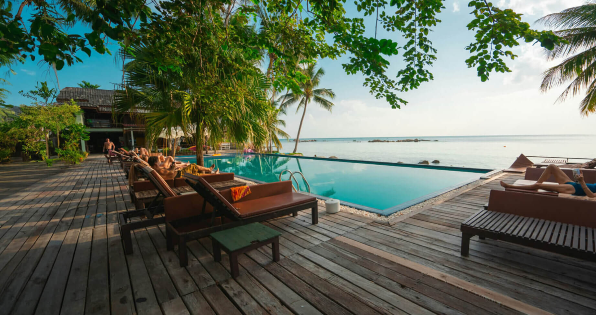 Pool at a Hilton resort