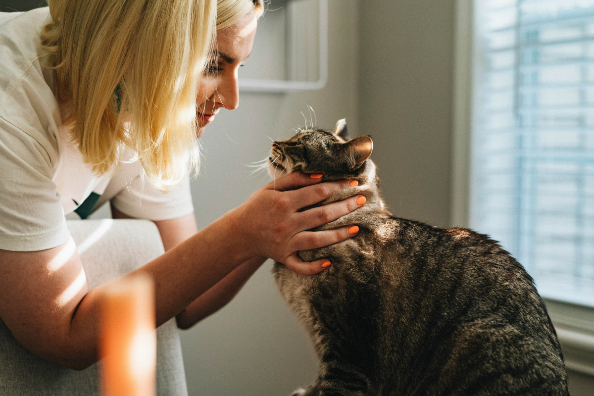 cat and owner