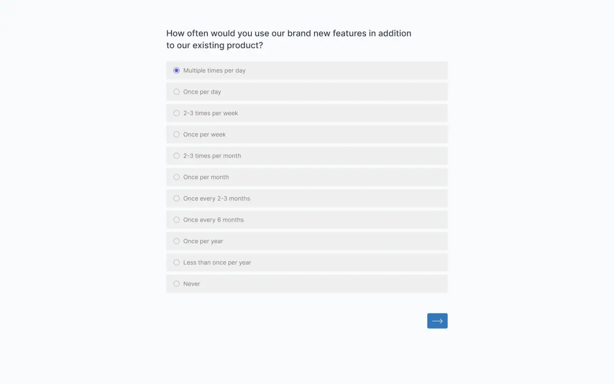 Candidates complete survey in great question