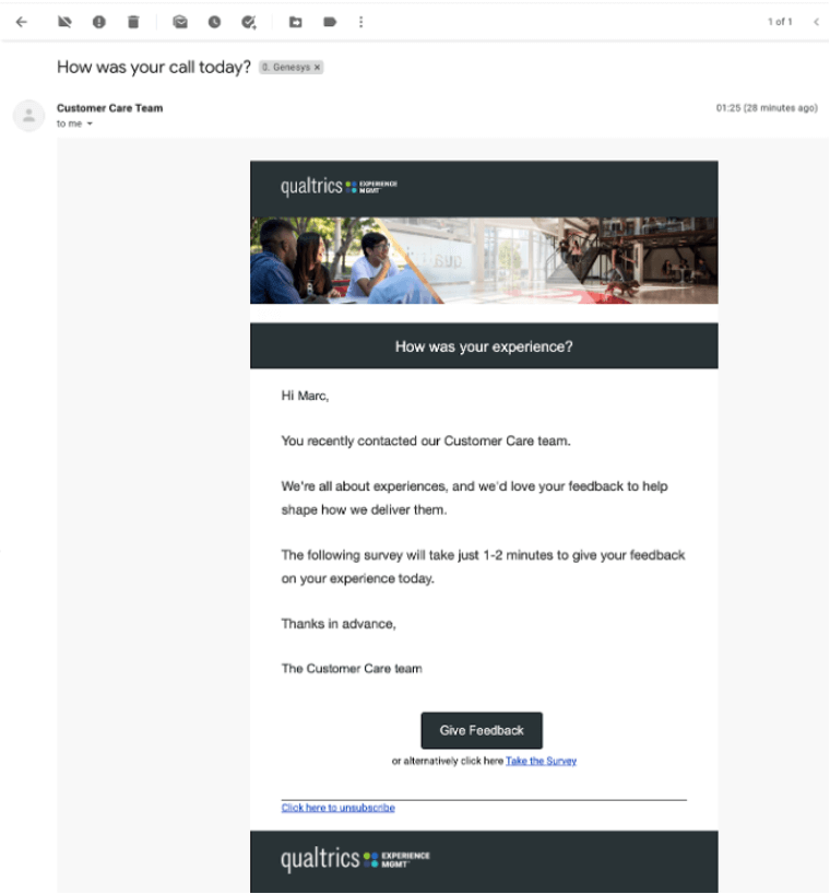 Email followup