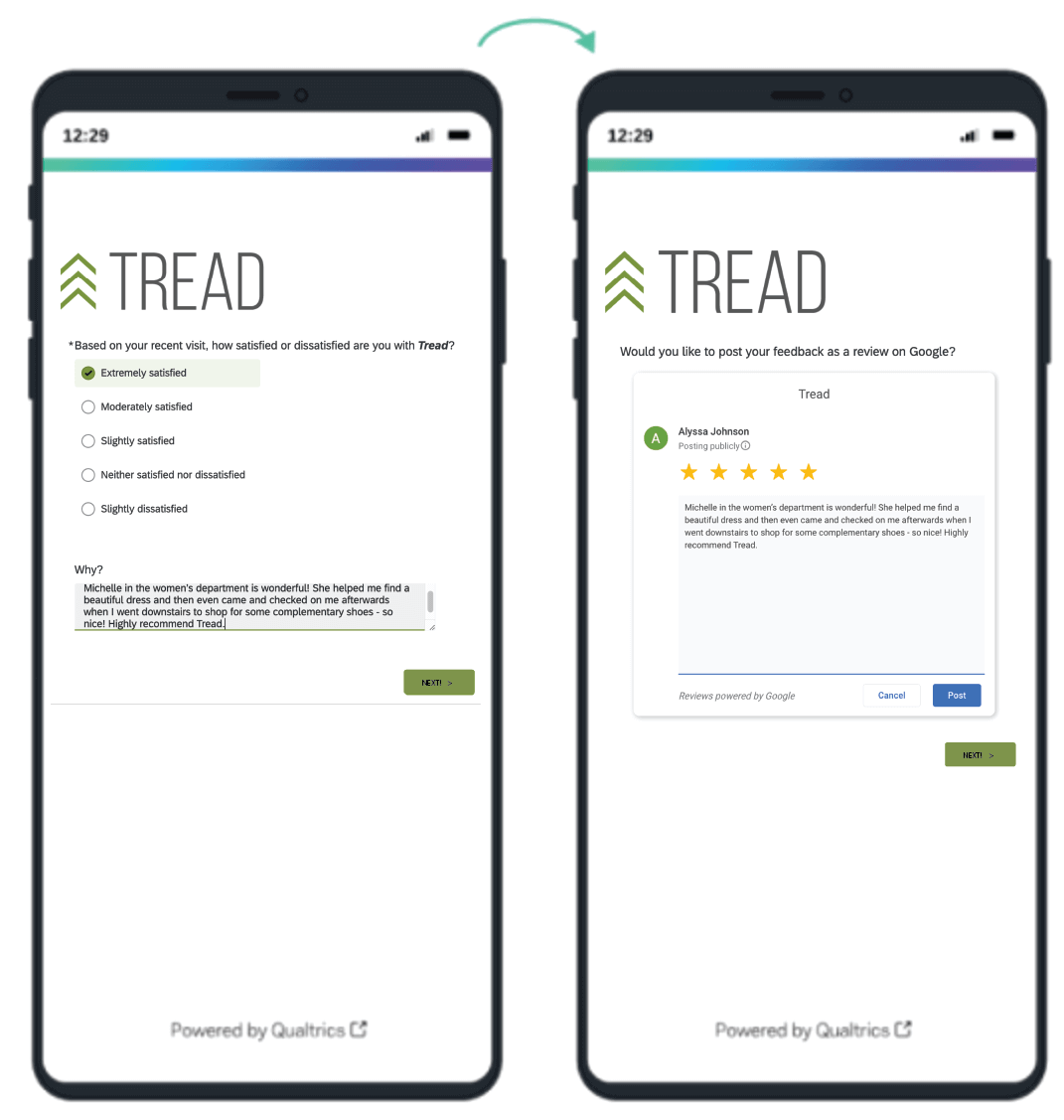 Qualtrics integration Google Connect