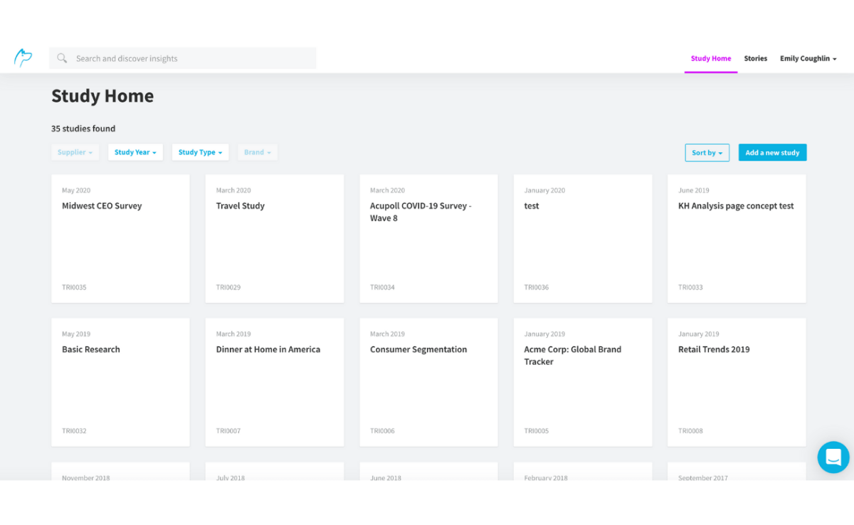 Survey data warehouse