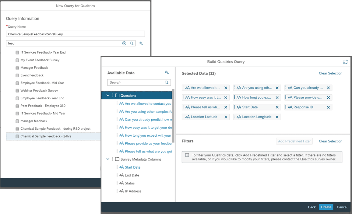 Build Qualtrics Query
