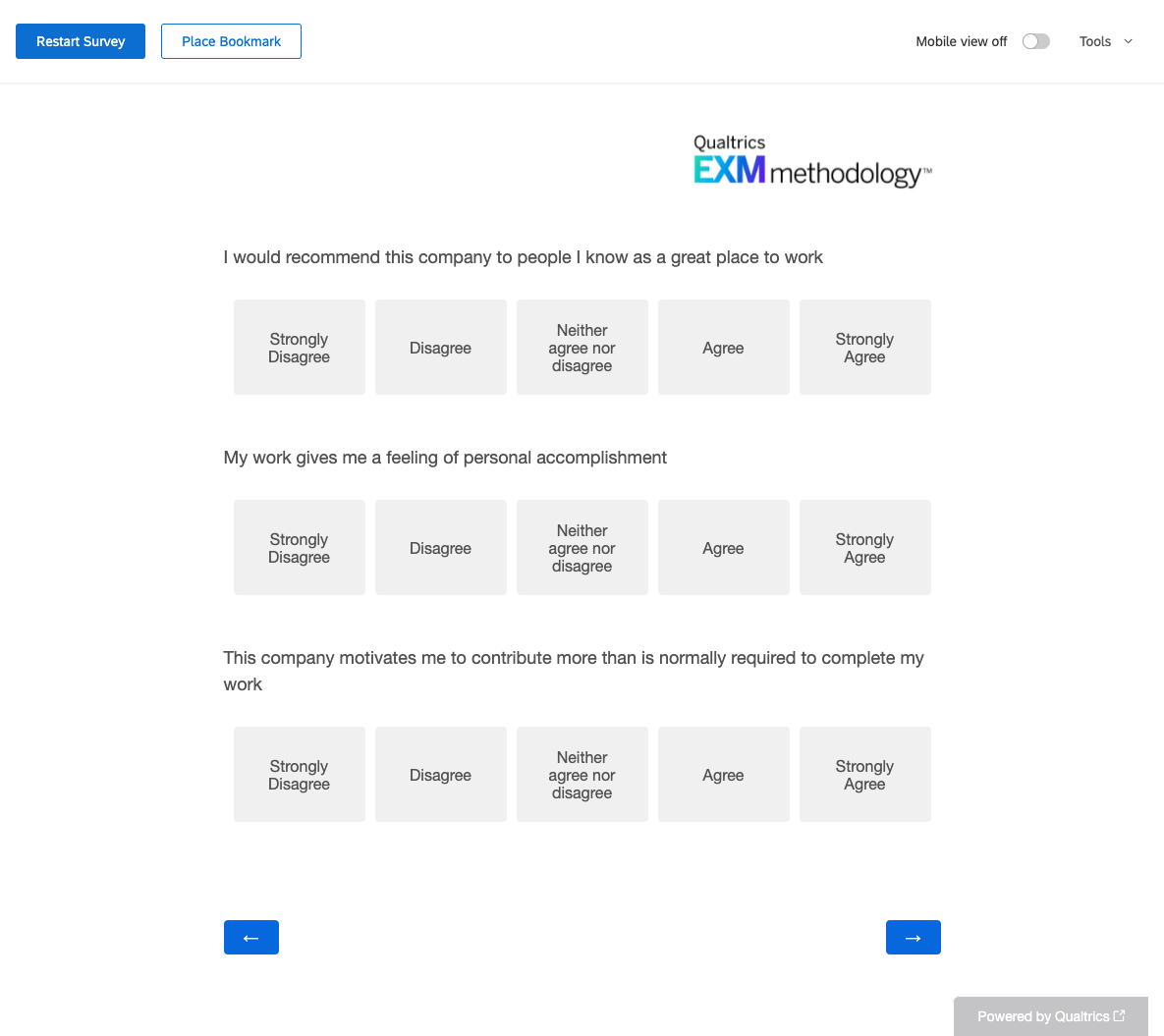 Survey engagement