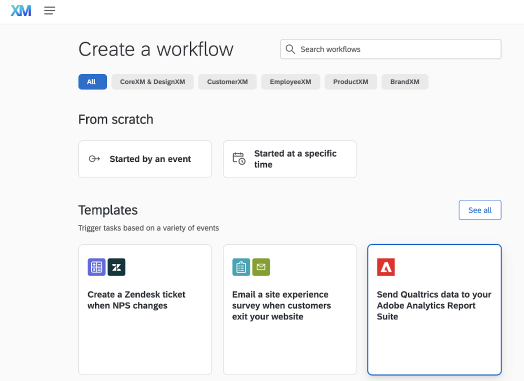 Qualtrics and Adobe workflow