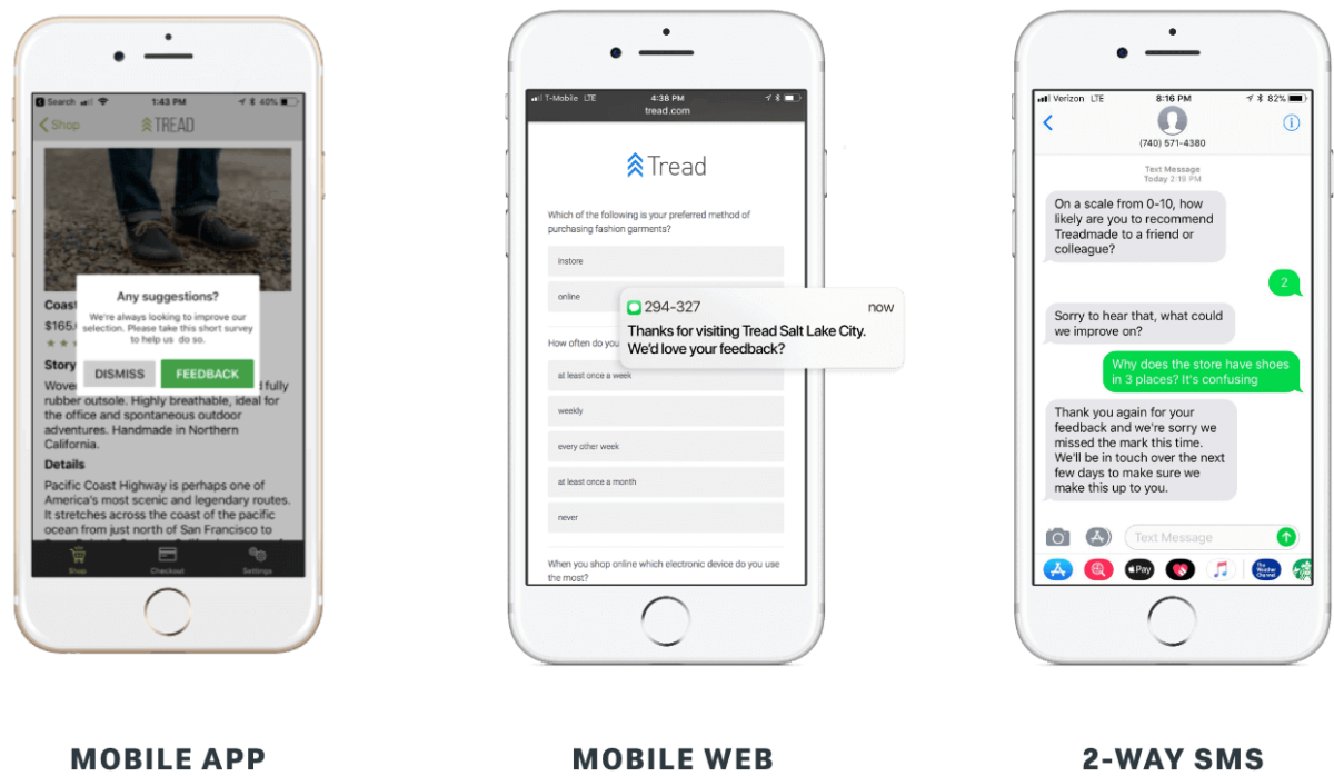 Tread - mobile UX