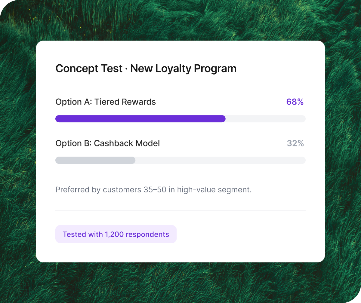 loyalty program concept test