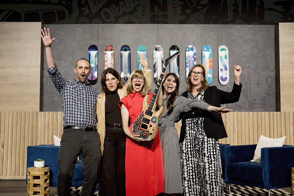 Samsara accepting their award