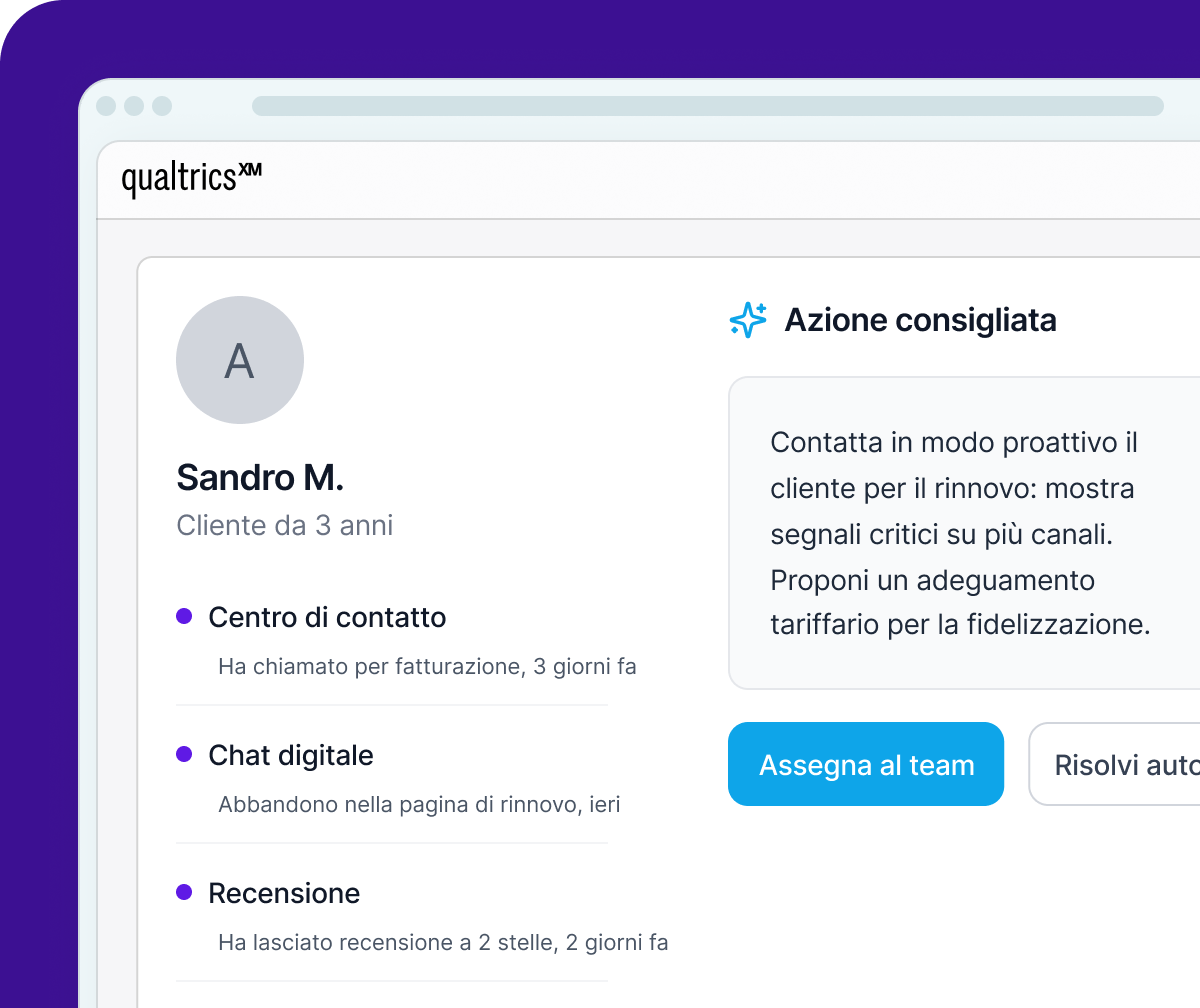Avviso di rischio onboarding: Giacomo R., analista senior, con tasso di risposta ↓40% e punteggio di coinvolgimento ↓18 punti alla settimana 8. Azione consigliata: pianifica verifica.