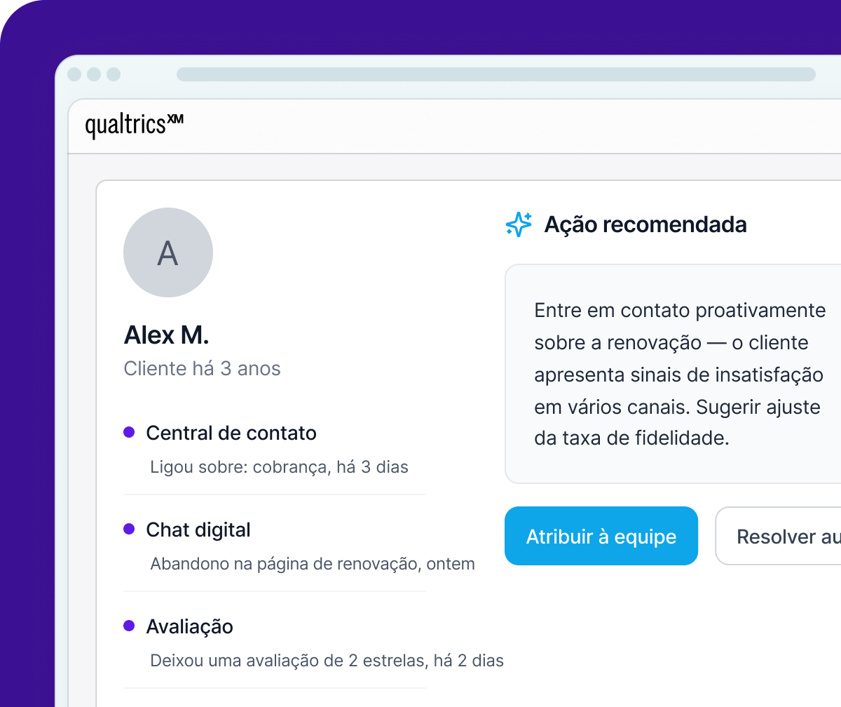 Alerta de risco de integração: João C., analista sênior, com taxa de respostas ↓40% e pontuação de engajamento ↓18 pontos na semana 8. Ação recomendada: agendar check-in.