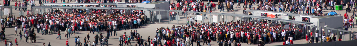 Fans outside of Allianz Stadium