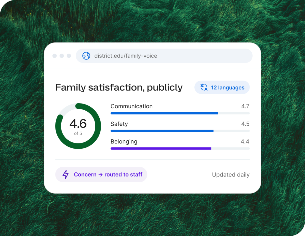 Family satisfaction