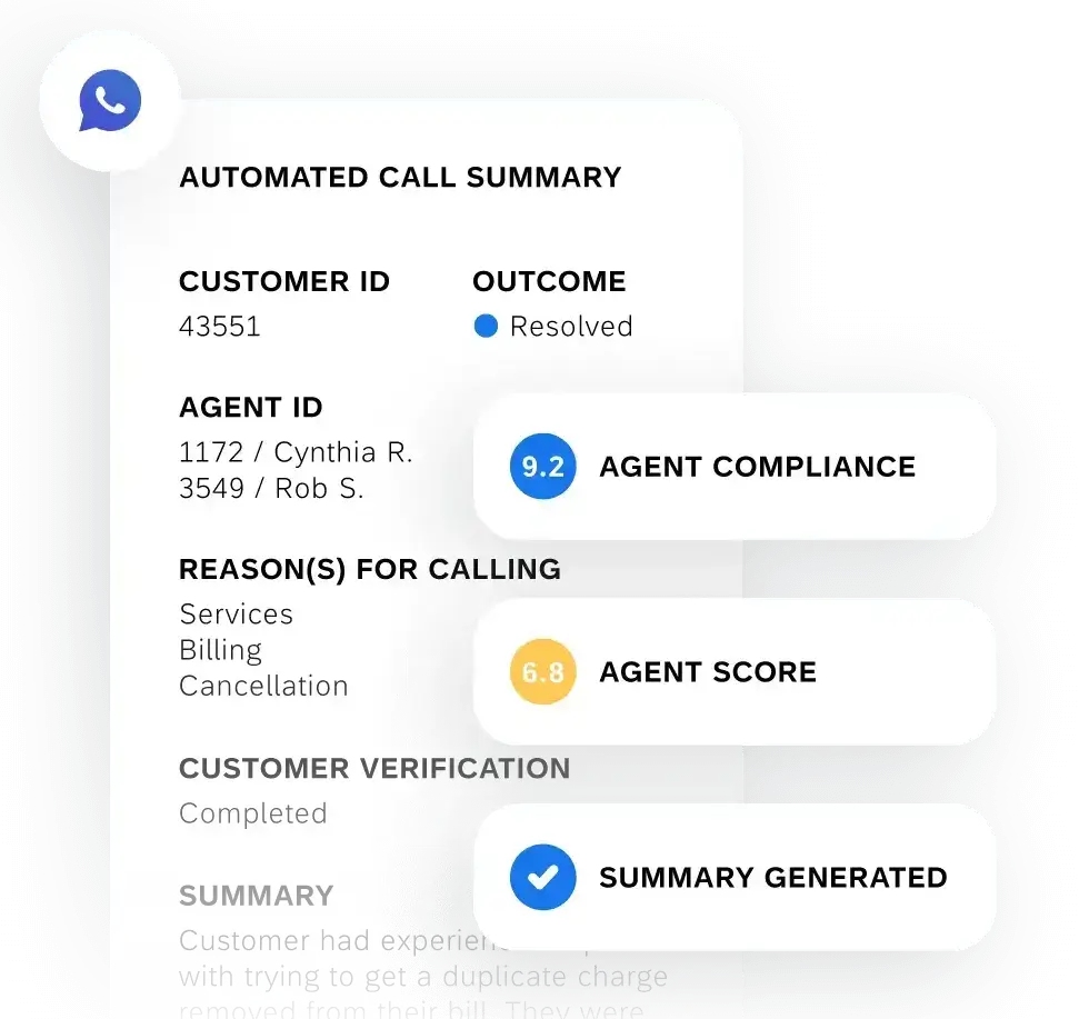 automatic call summary