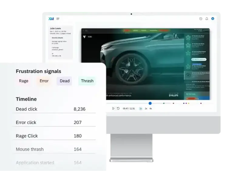 frustration click tracking signals