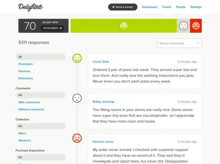 delighted cxm software