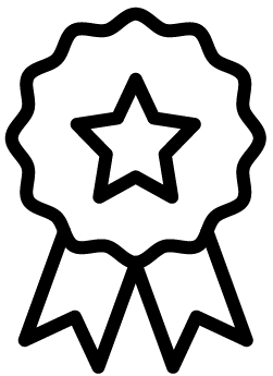 medal icon with a star