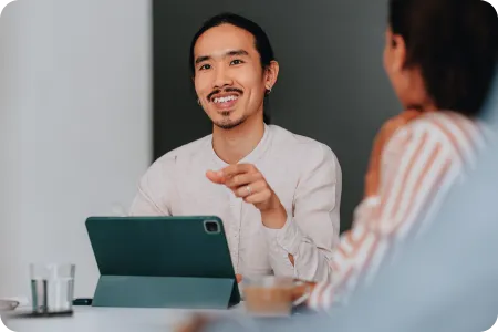 K-12 teachers having a conversation