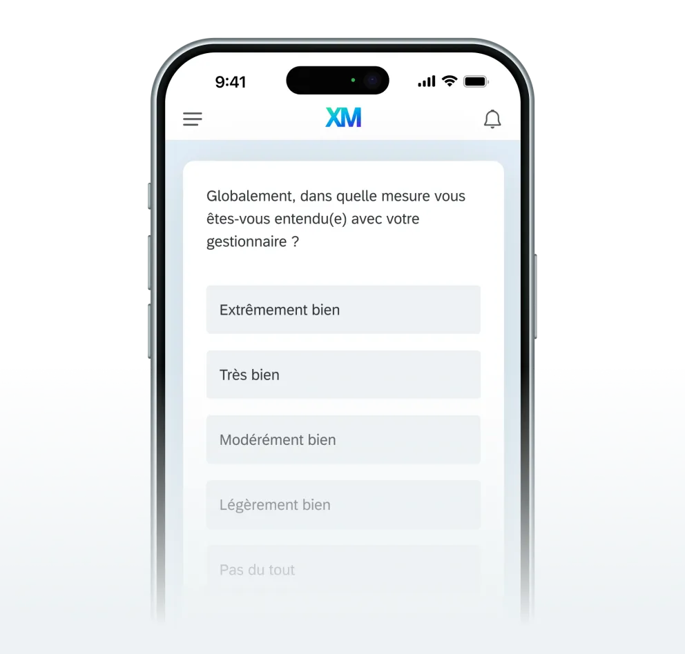 Dans quelle mesure vous êtes-vous entendu(e) avec votre gestionnaire ?