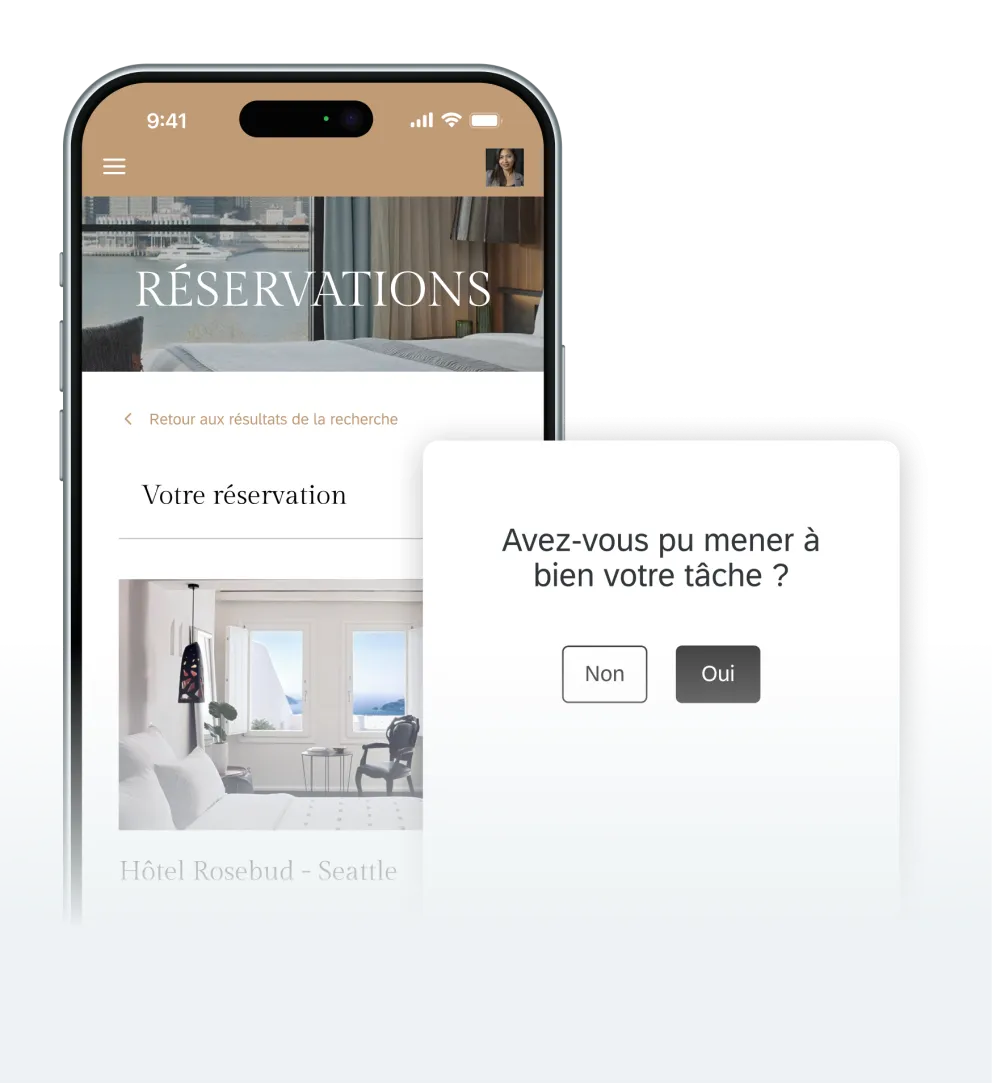 Avez-vous pu mener à bien votre tâche ?