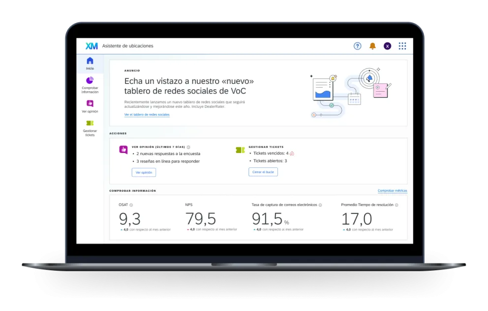 Opinión por ubicación específica