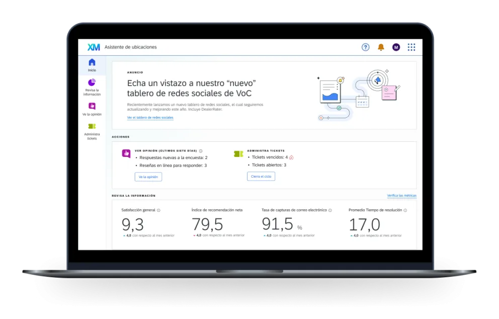 Opiniones específicas de cada ubicación