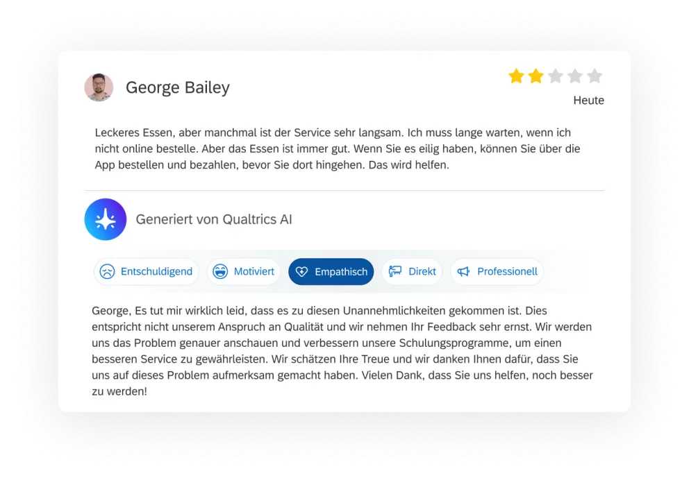 Abwicklung von Feedback
