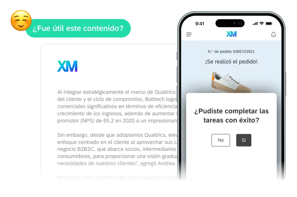 Opinión sobre el sitio web y la aplicación