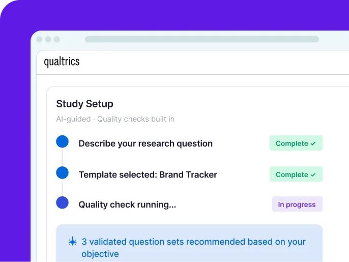 Guided study creation