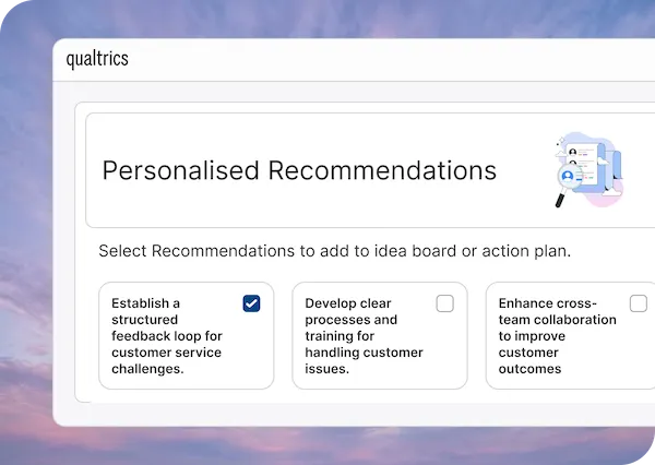 Personalised recommendations