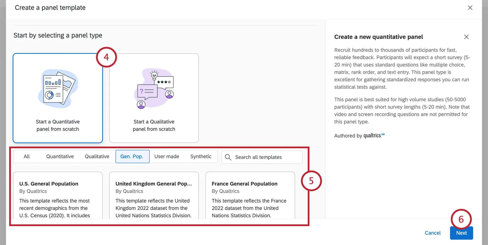 choosing the type of template to make