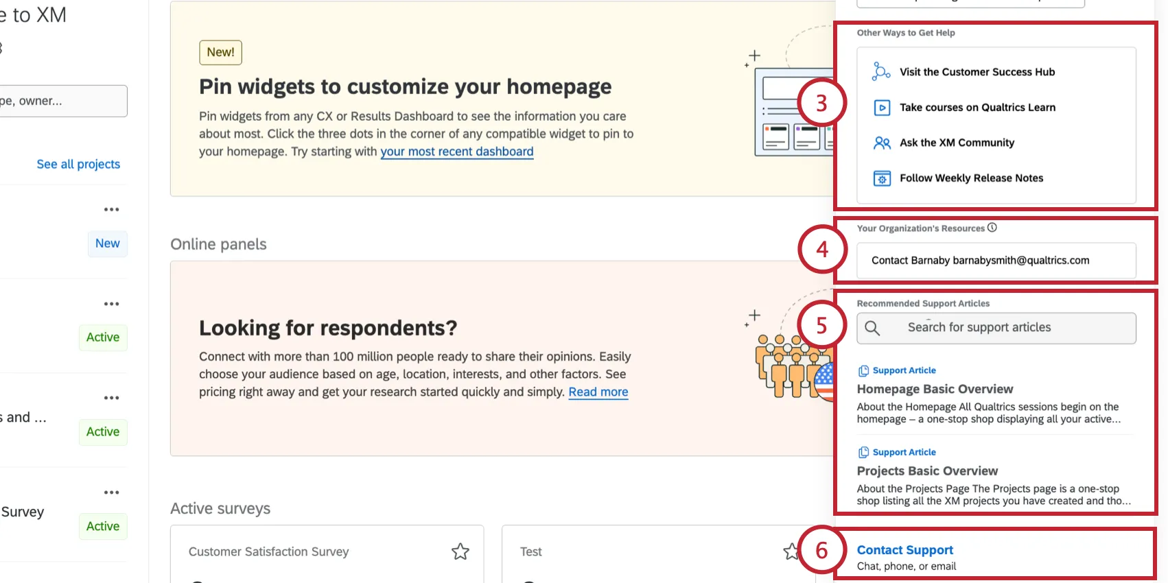 viewing additional resources in the help window