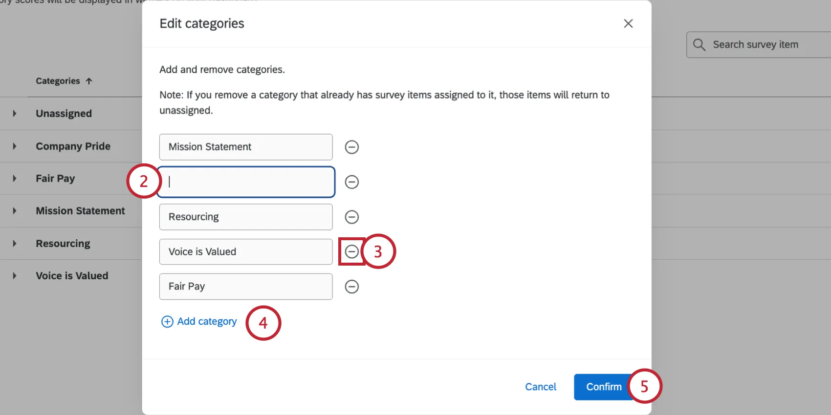managing categories